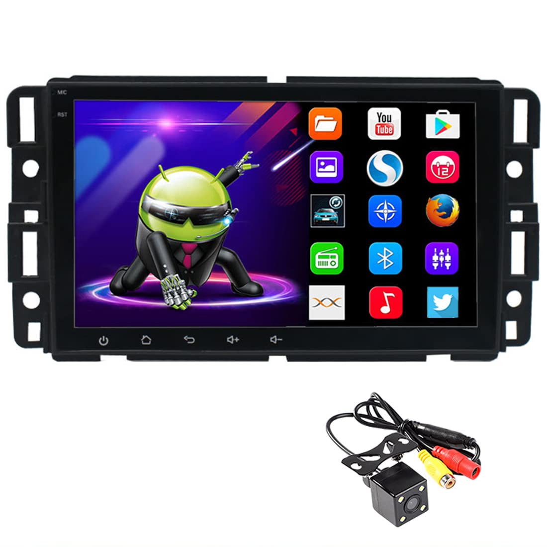 Amazon | 8インチBluetoothカーステレオHDタッチスクリーンカープレイ